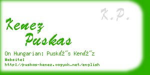 kenez puskas business card
